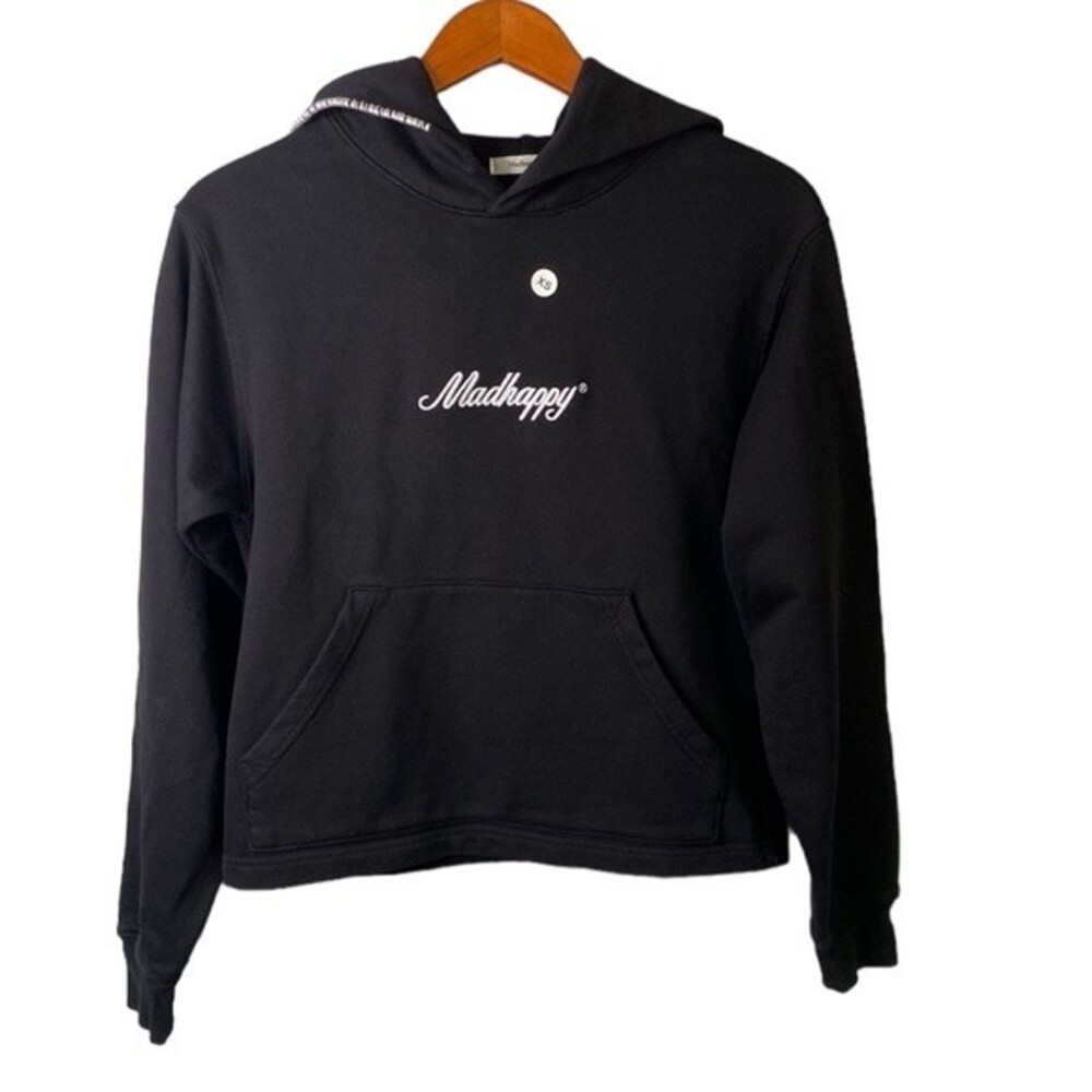 Madhappy New! Classic Universal Crop Hoodie Signature Hood-Stitch Embroidered - Picture 2 of 14